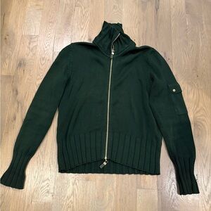 Worth Forest Green Knit Jacket